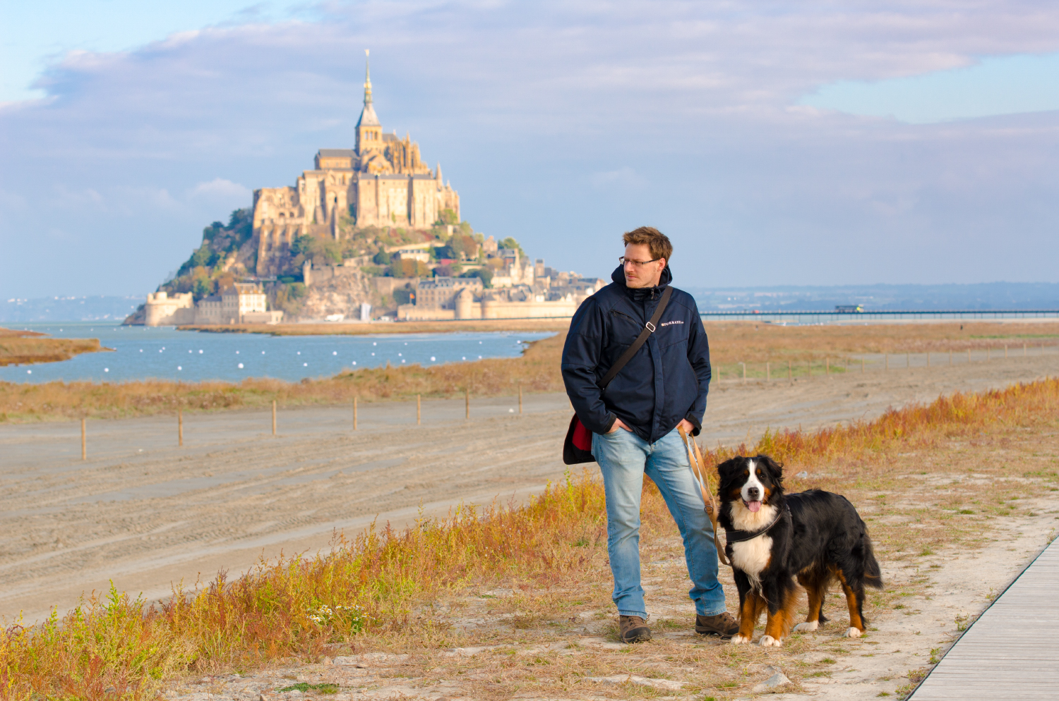 Klosterfelsen mit Panorama-Qualitäten: Schon von weitem ist Le Mont-Saint-Michel ein imposanter Anblick.